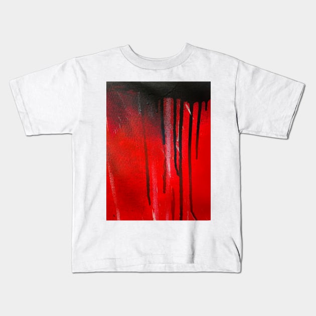 Black blood Kids T-Shirt by Daria Kusto